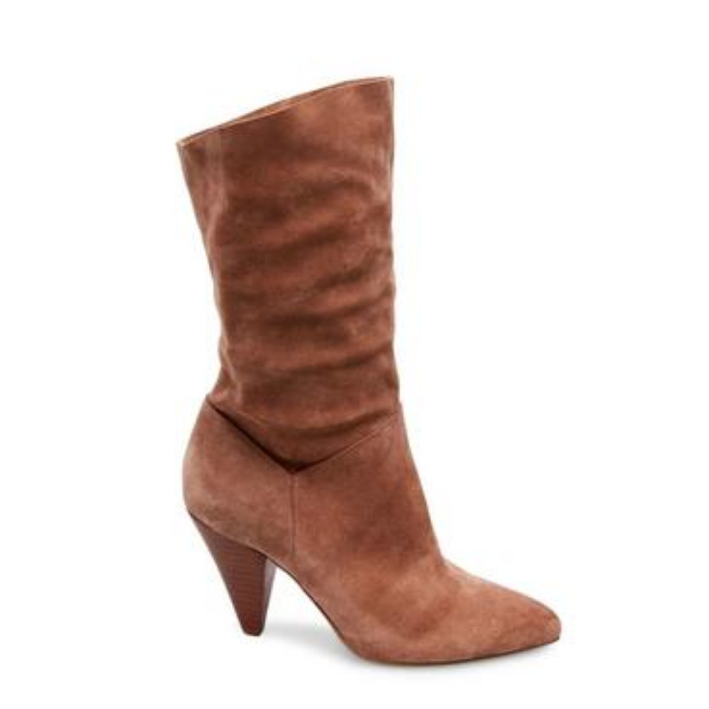 New Steve Madden Suede Leather Slouchy Boots - Picture 2 of 7